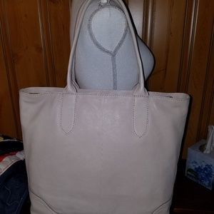 frye madison leather zipper tote